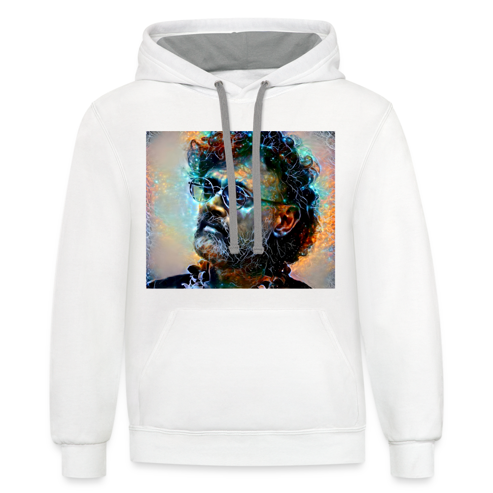 Terrence McKenna Hoodie - white/gray