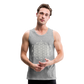 64 Tetrahedron Grid Men’s Tank - heather gray