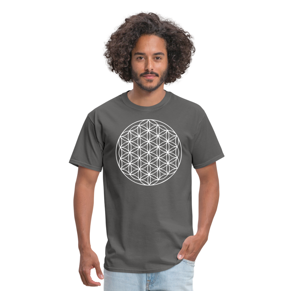 Flower of Life Unisex T-Shirt - charcoal