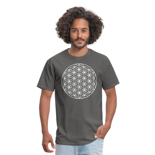 Flower of Life Unisex T-Shirt - charcoal