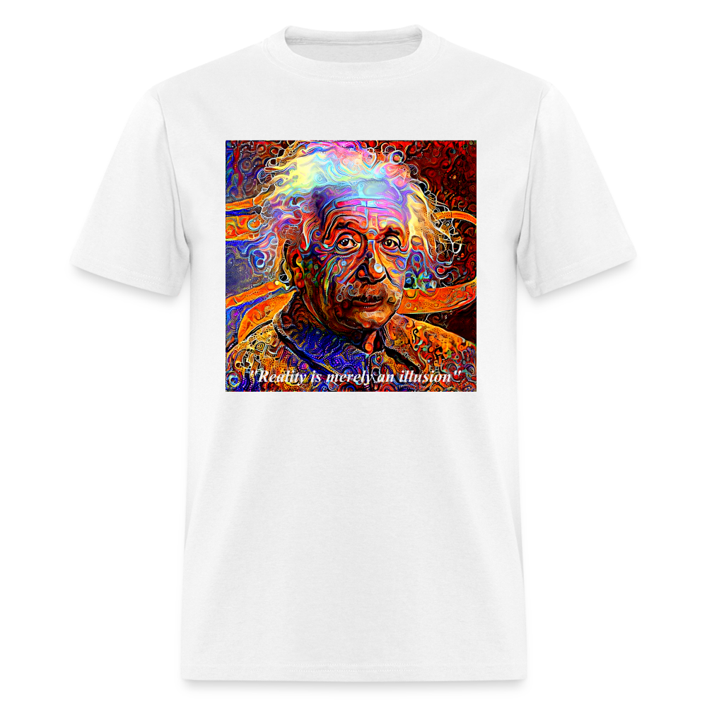 Trippy Einstein Unisex T-Shirt - white