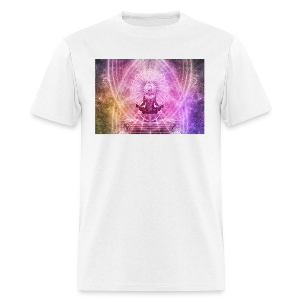 Meditation Unisex T-Shirt - white