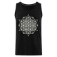 64 Tetrahedron Grid Men’s Tank - charcoal grey