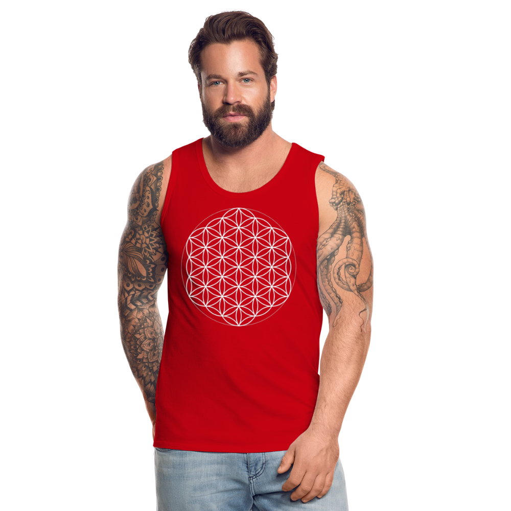 Flower of Life Men's Tank - red