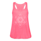 Women's Flowy Tank Top - Metatron's Cube - neon pink