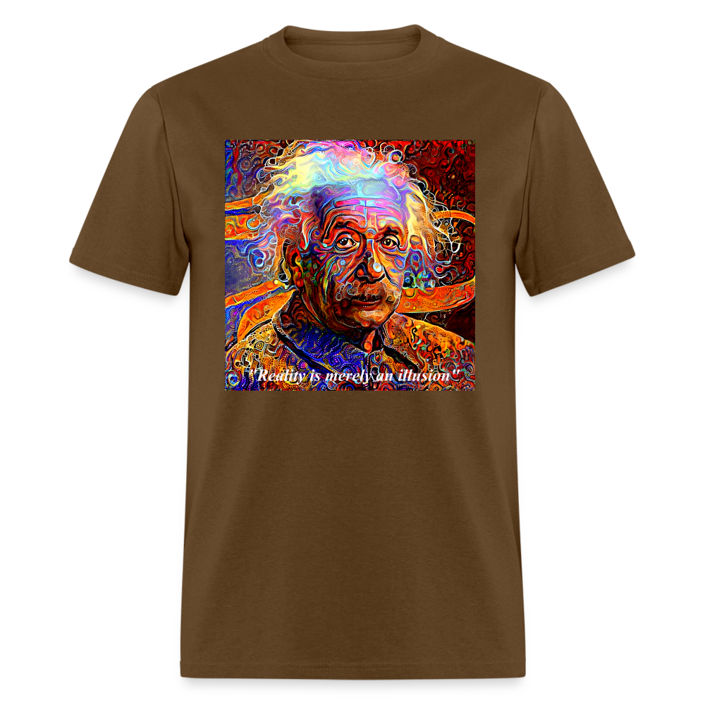 Trippy Einstein Unisex T-Shirt - brown