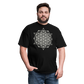 64 Tetrahedron Grid Unisex T-Shirt - black