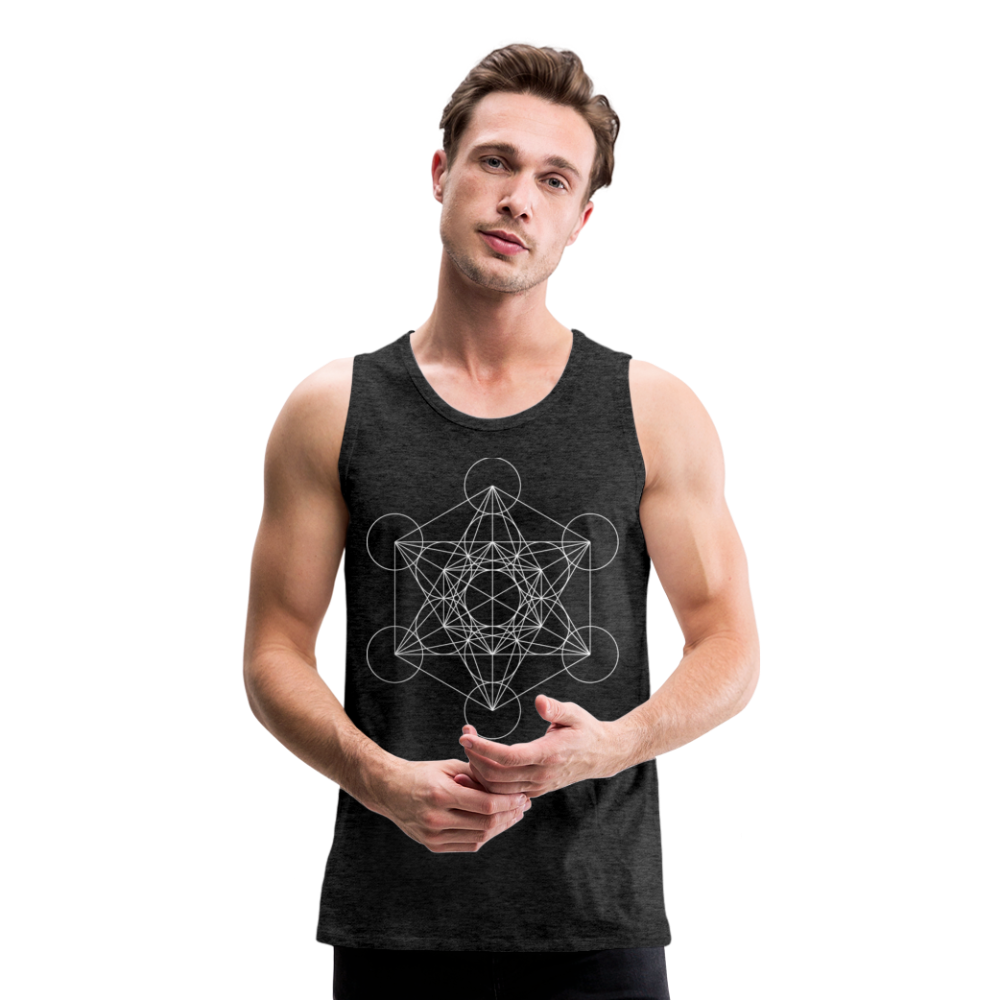 Metatron's Cube Men's Tank - charcoal grey