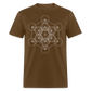 Metatron's Cube Unisex T-Shirt - brown