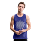 64 Tetrahedron Grid Men’s Tank - royal blue