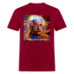 Trippy Einstein Unisex T-Shirt - dark red