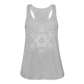 Women's Flowy Tank Top - Metatron's Cube - heather gray