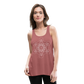 Women's Flowy Tank Top - Metatron's Cube - mauve