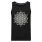 64 Tetrahedron Grid Men’s Tank - black