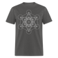 Metatron's Cube Unisex T-Shirt - charcoal