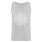 64 Tetrahedron Grid Men’s Tank - heather gray