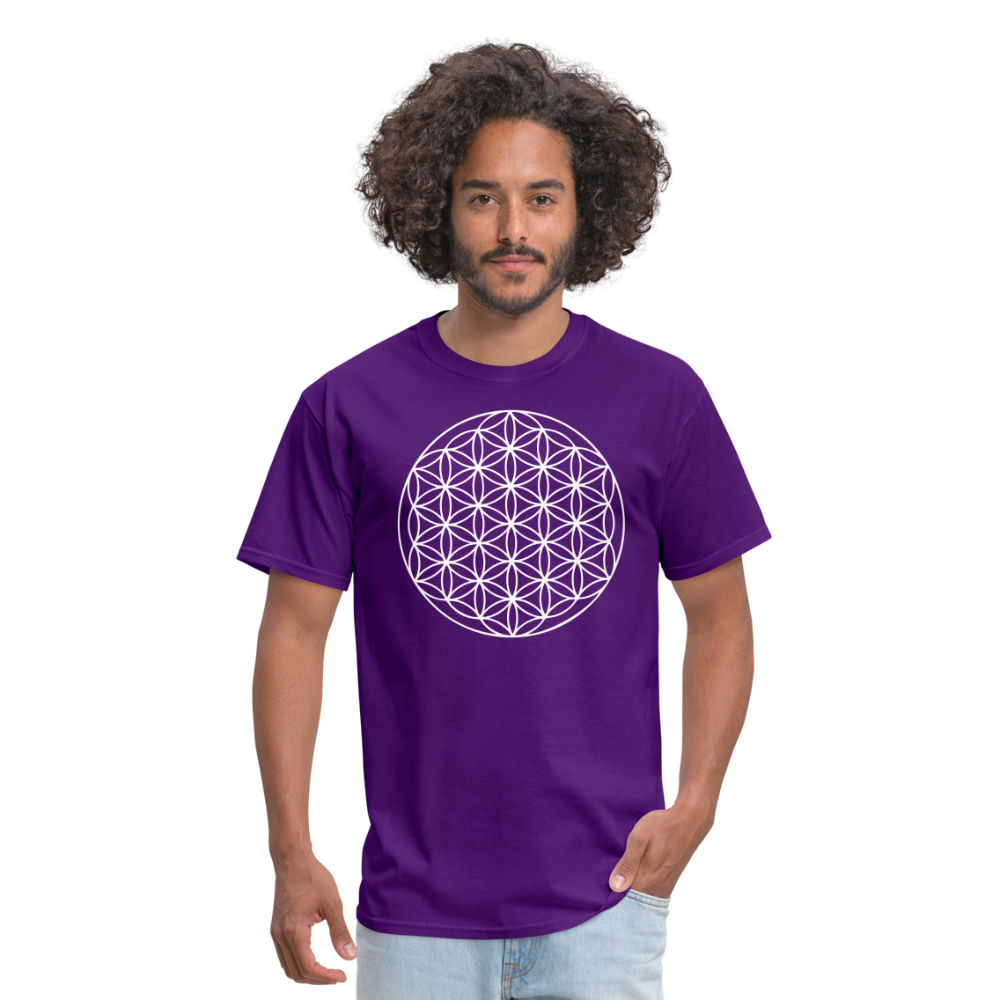 Flower of Life Unisex T-Shirt - purple