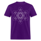 Metatron's Cube Unisex T-Shirt - purple