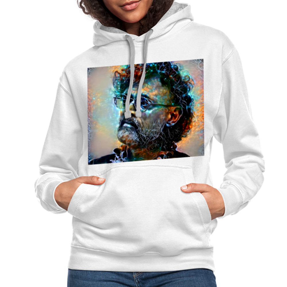 Terrence McKenna Hoodie - white/gray