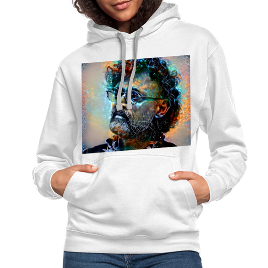 Terrence McKenna Hoodie - white/gray