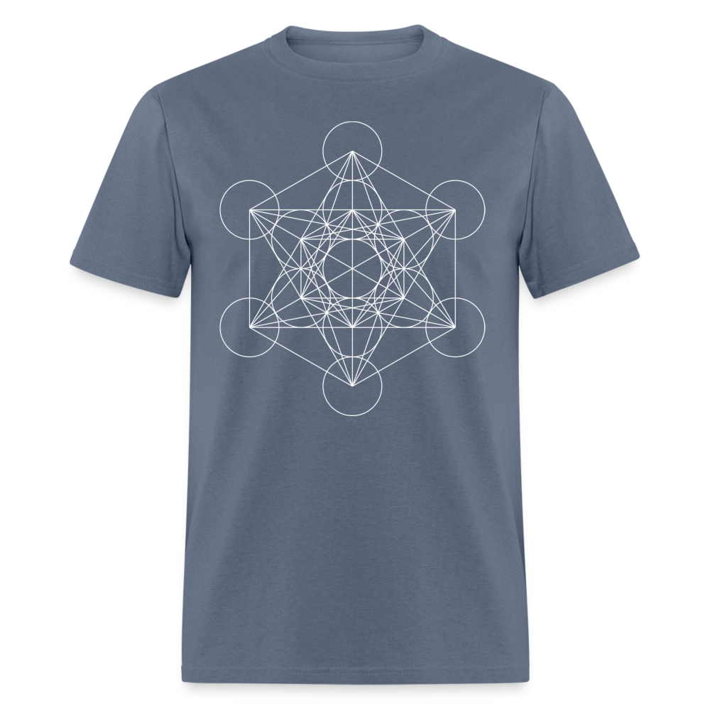 Metatron's Cube Unisex T-Shirt - denim