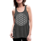 Women's Flowy Tank Top - Flower of Life - deep heather