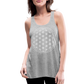 Women's Flowy Tank Top - Flower of Life - heather gray