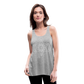 Women's Flowy Tank Top - Metatron's Cube - heather gray