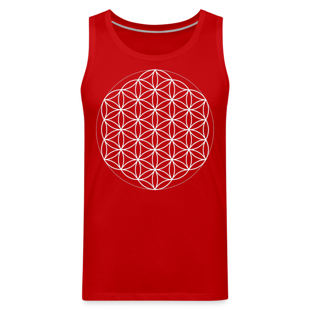 Flower of Life Men's Tank - red