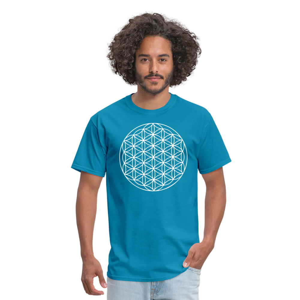 Flower of Life Unisex T-Shirt - turquoise