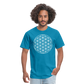 Flower of Life Unisex T-Shirt - turquoise