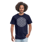 Flower of Life Unisex T-Shirt - navy