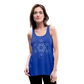 Women's Flowy Tank Top - Metatron's Cube - royal blue