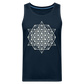 64 Tetrahedron Grid Men’s Tank - deep navy