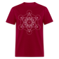 Metatron's Cube Unisex T-Shirt - dark red