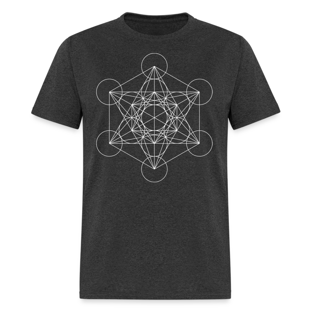 Metatron's Cube Unisex T-Shirt - heather black