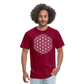 Flower of Life Unisex T-Shirt - burgundy