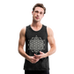 64 Tetrahedron Grid Men’s Tank - charcoal grey