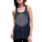 Women's Flowy Tank Top - Flower of Life - navy