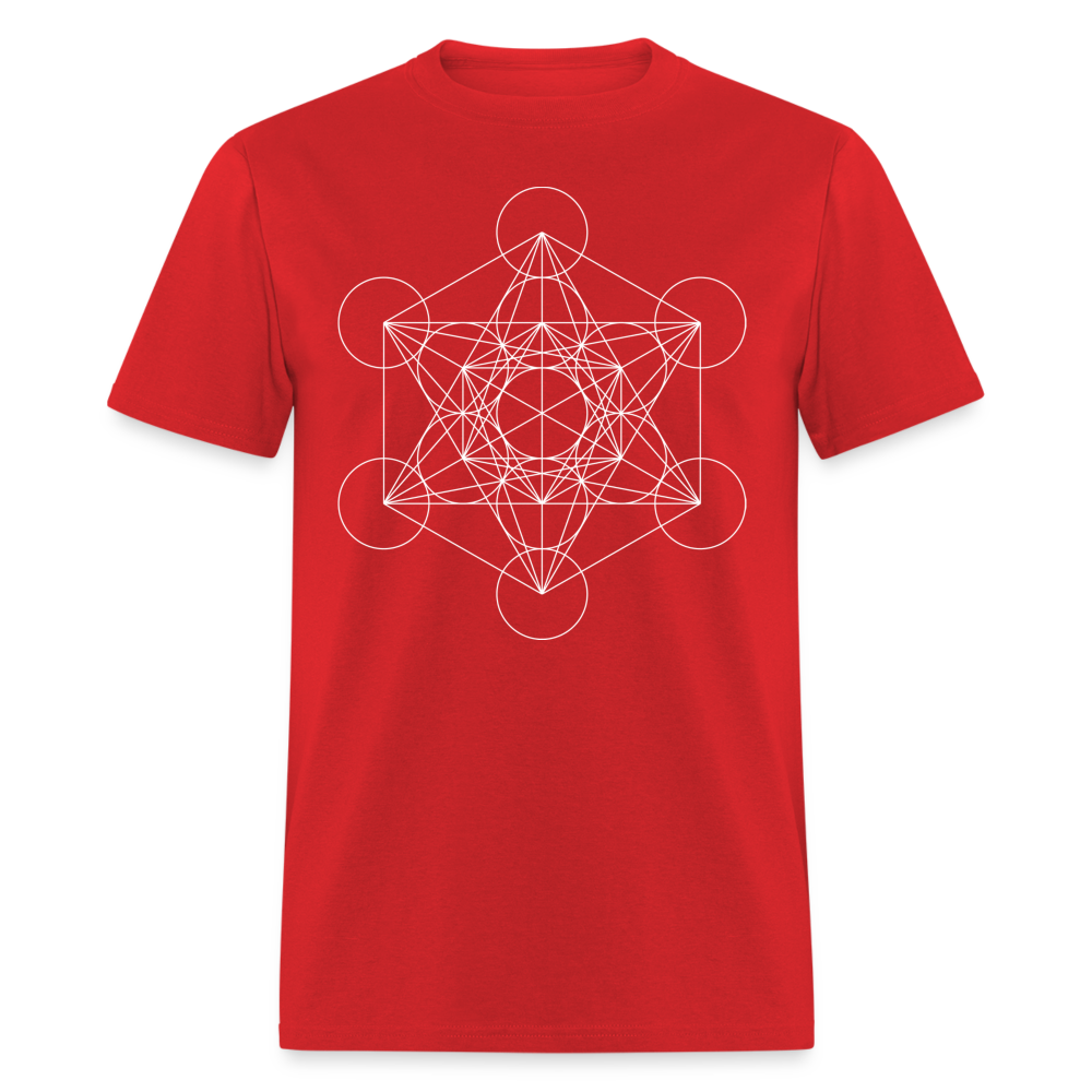 Metatron's Cube Unisex T-Shirt - red