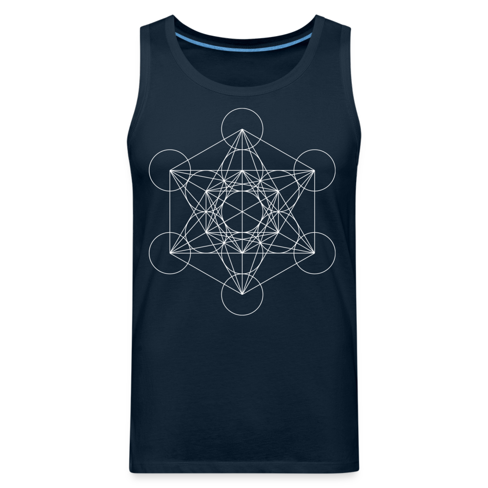 Metatron's Cube Men's Tank - deep navy