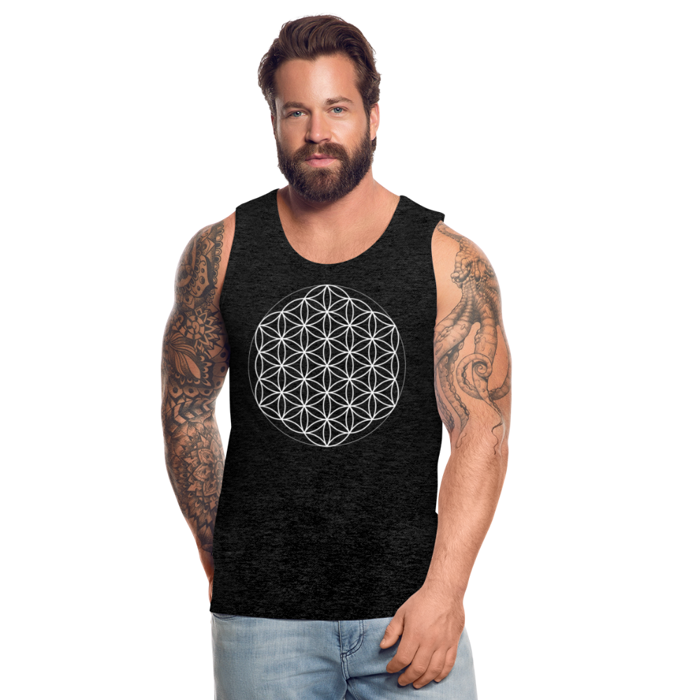 Flower of Life Men's Tank - charcoal grey