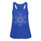 Women's Flowy Tank Top - Metatron's Cube - royal blue