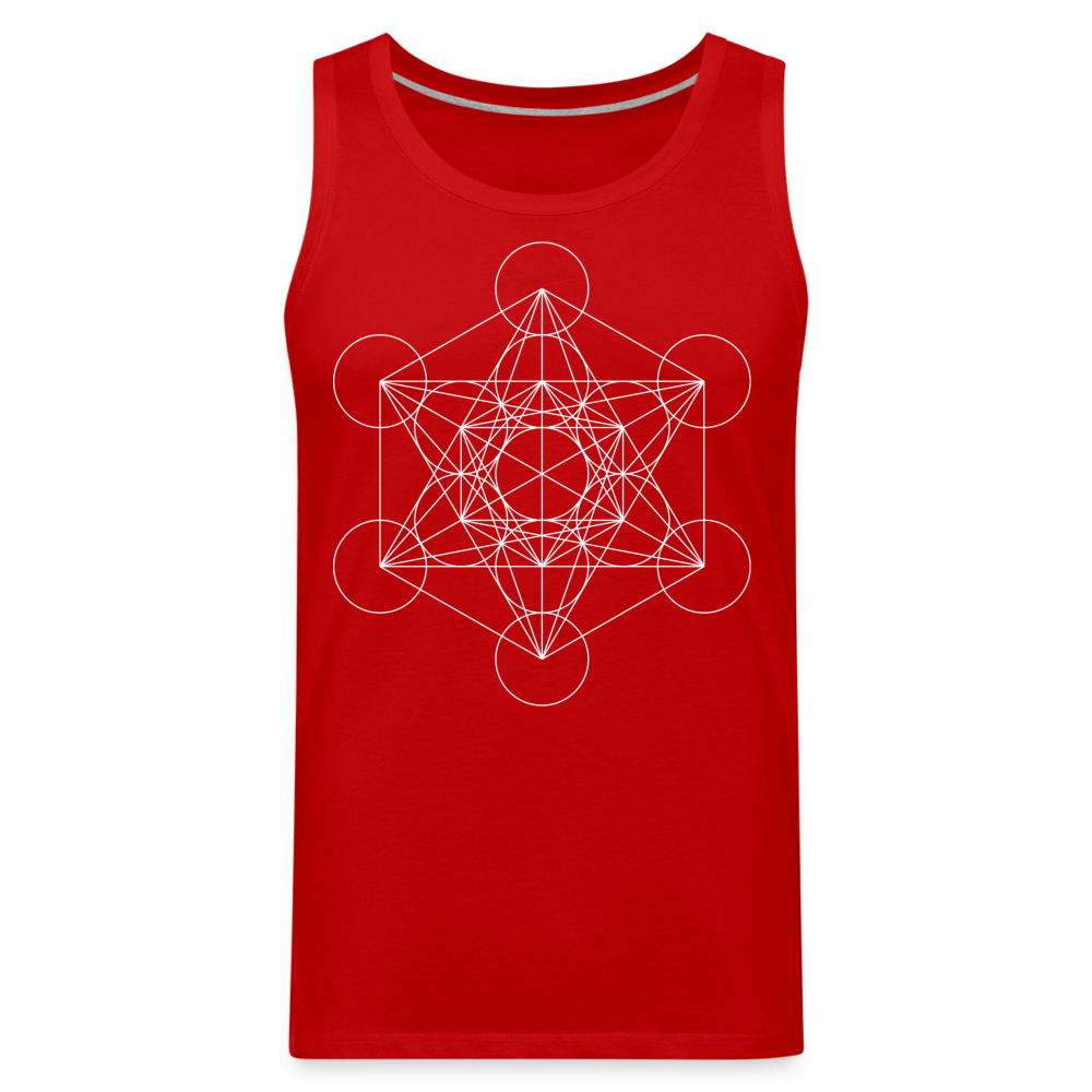 Metatron's Cube Men's Tank - red