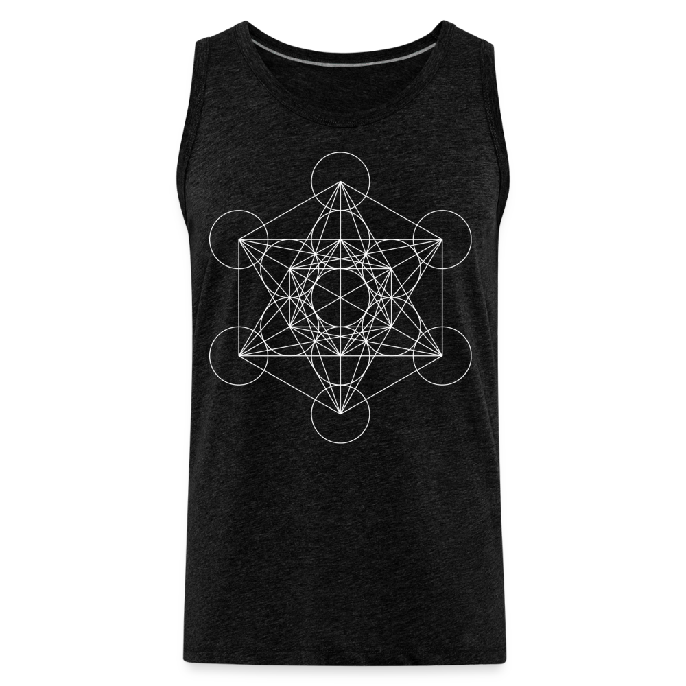 Metatron's Cube Men's Tank - charcoal grey