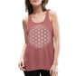 Women's Flowy Tank Top - Flower of Life - mauve