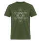 Metatron's Cube Unisex T-Shirt - military green