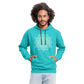 64 Tetrahedron Grid Hoodie - scuba blue/asphalt