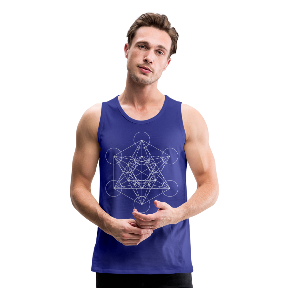 Metatron's Cube Men's Tank - royal blue