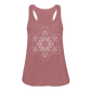 Women's Flowy Tank Top - Metatron's Cube - mauve